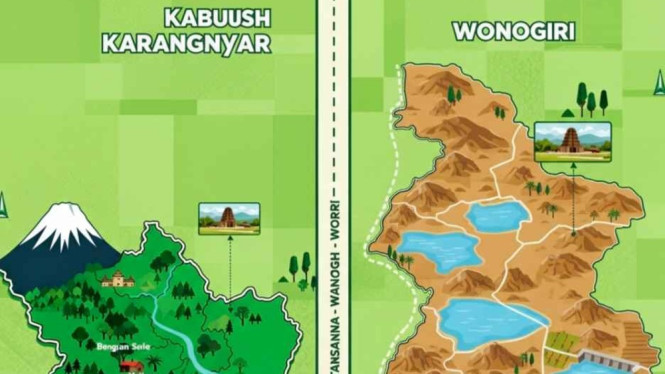 Ilustrasi perbatasan Karanganyar Wonogiri