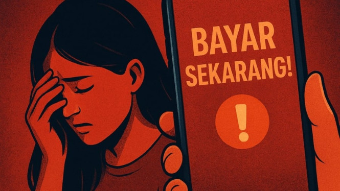 Ilustrasi teror pinjol ilegal