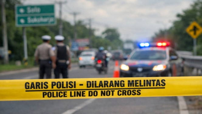 Ilustrasi garis polisi
