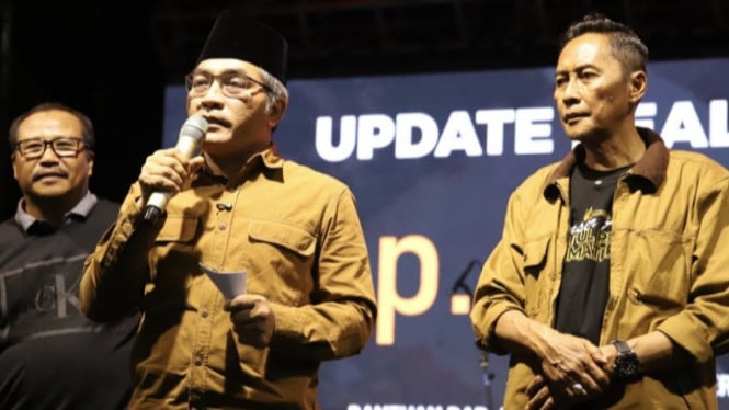 Bupati Bantul dalam Konser Amal Peduli Sumatera