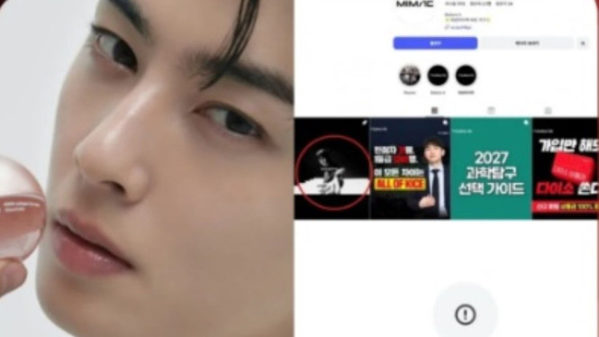 Medsos Cha Eunwoo Diprivate