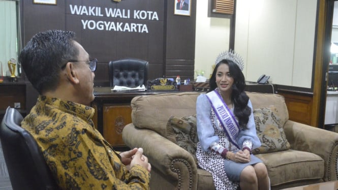 Almas Azzahra beraudiensi dengan Wakil Walikota Yogya