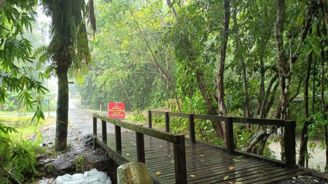 Jembatan Donomulyo sudah bisa digunakan warga