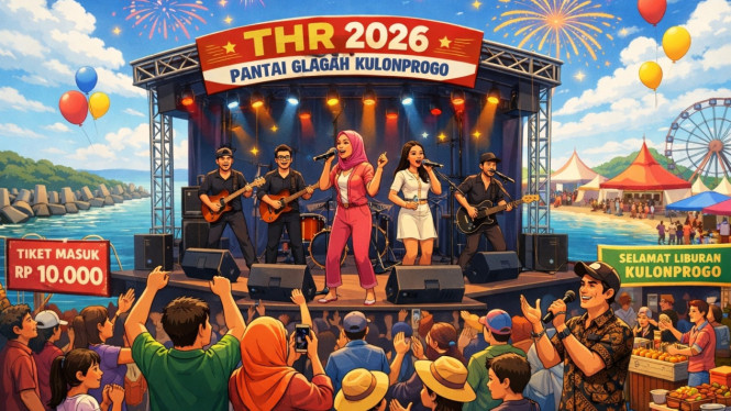 Hiburan khusus Lebaran di Pantai Glagah