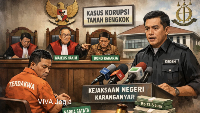 Ilustrasi Persidanan Mantan Kades Jaten
