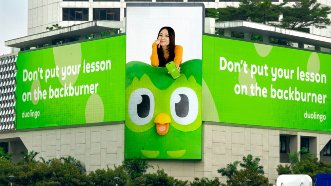 Platform belajar bahasa Duolingo