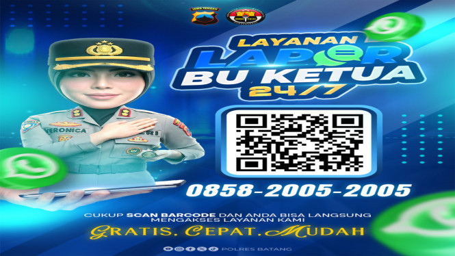 Polres Batang Luncurkan Layanan “Lapor Bu Ketua”, Aduan Warga Kini Lebih Cepat Ditangani