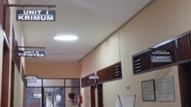 Lorong ruangan Polres Pekalongan