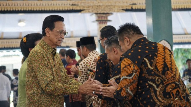 Sri Sultan HBX saat Syawalan di Sleman