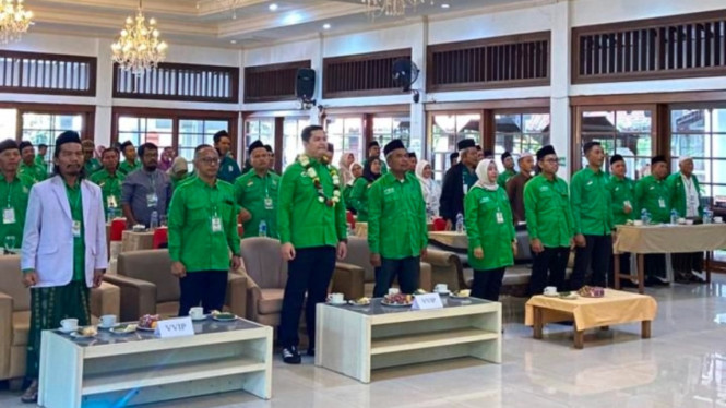 Suasana Muscab PKB Karanganyar saat pembahasan 4 calon Ketua DPC