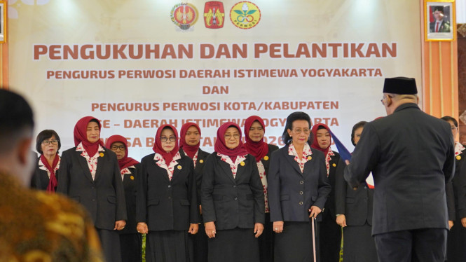 Pengukuhan Pengurus Persatuan Wanita Olahraga Seluruh Indonesia DIY