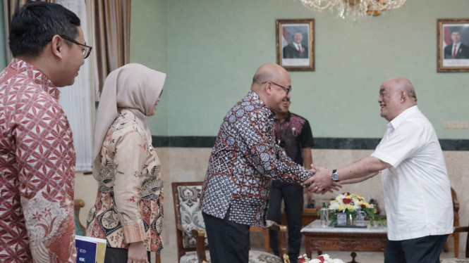 Wakil Gubernur DIY, KGPAA Paku Alam X, menerima Kepala Kantor Wilayah Kemenkumham DIY, Agung Rektono Seto