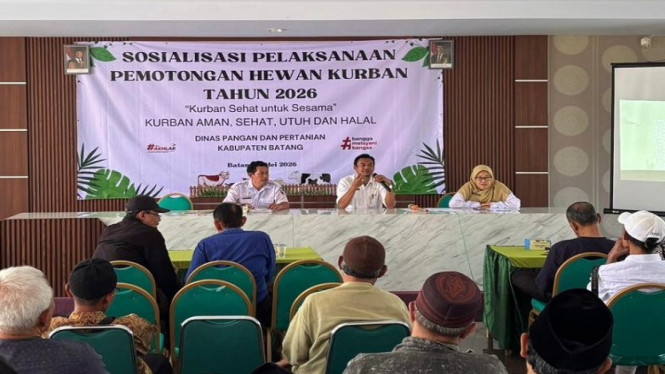 Dispaperta Batang menggelar sosialisasi standar pemotongan hewan kurban jelang Iduladha 1447 H