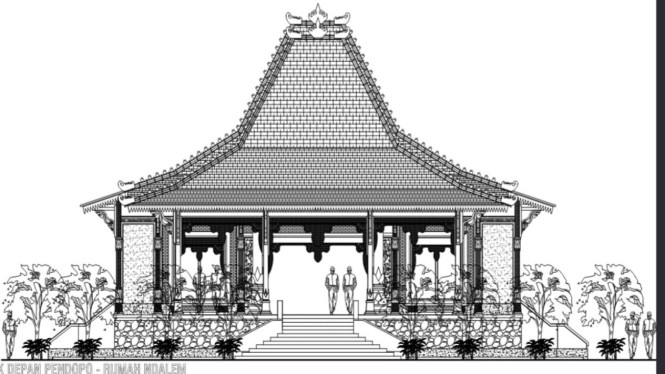 Wacana Gambar Rumah Dinas Bupati Jepara yang akan Dibangun