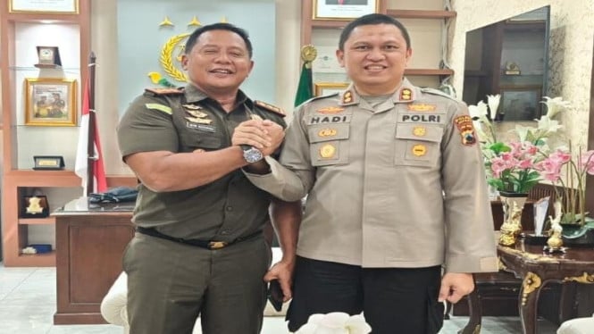 Kapolres bersama Kajari Jepara