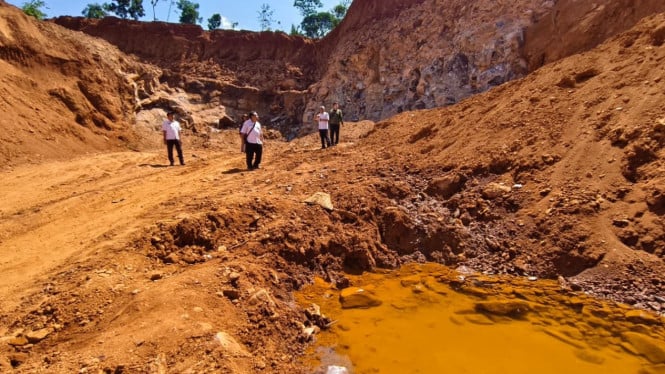 Tambang Galian C Ilegal Desa Pancur (istimewa/Diskominfo Jepara)
