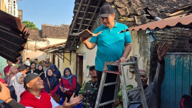 Walikota Yogya Hasto Wardoyo memulai program Program Bedah Rumah