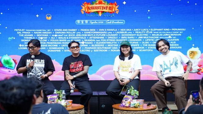 Jumpa pers penyelenggaraan Festival musik Cherrypop kembali digelar pada 22–23 Agustus 2026