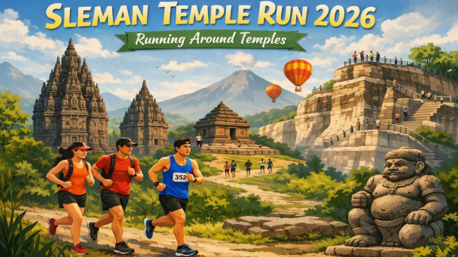 Ajang lari lintas alam Sleman Temple Run (STR) 2026 kembali digelar di Kabupaten Sleman