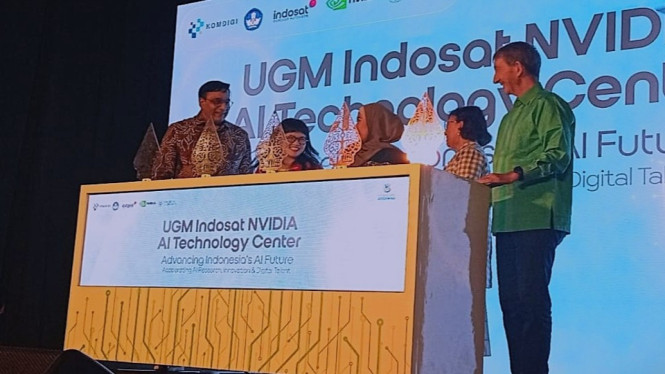 Peluncuran UGM Indosat NVIDIA AI Technology Center di Gelanggang Inovasi dan Kreatif  UGM