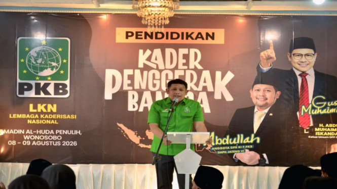 Anggota DPR RI Fraksi PKB, Abdullah saat membuka acara.