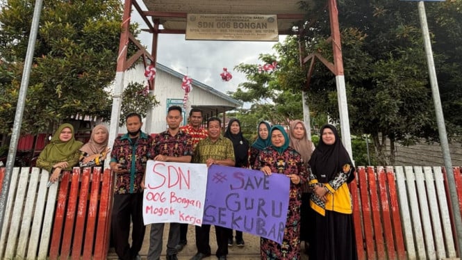 Ribuan guru di Kabupaten Kutai Barat menuntut kesetaraan tunjangan