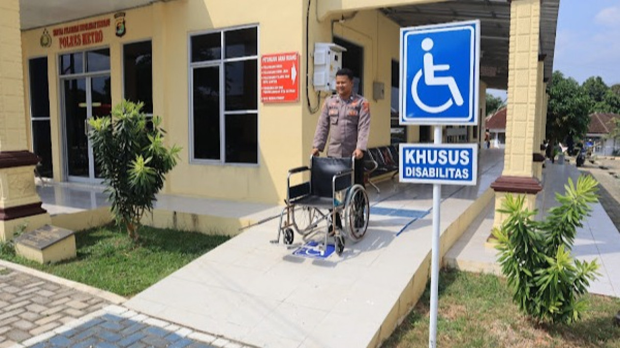 Tingkatkan Pelayanan, Polres Metro Fasilitasi Penyandang Disabilitas