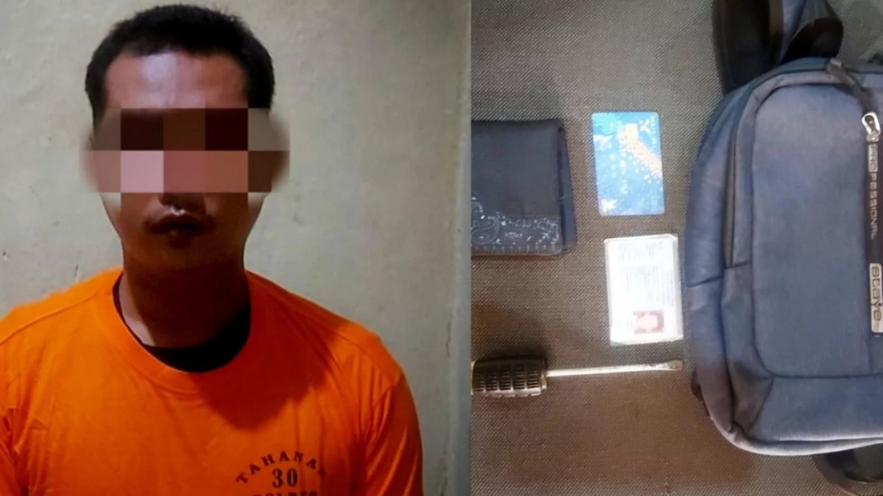 Pelaku Pembobol loker dan Barang Bukti