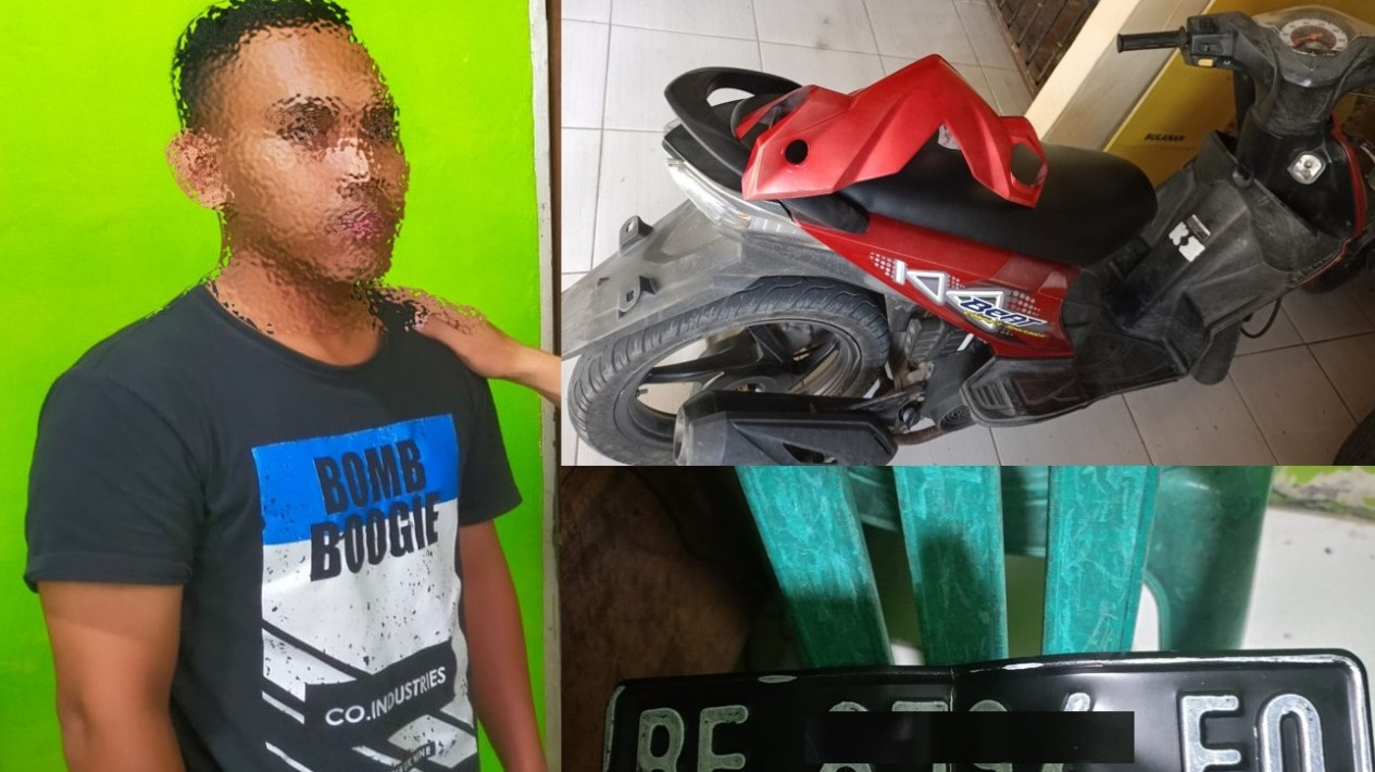 Pelaku dan Barang Bukti Curanmor
