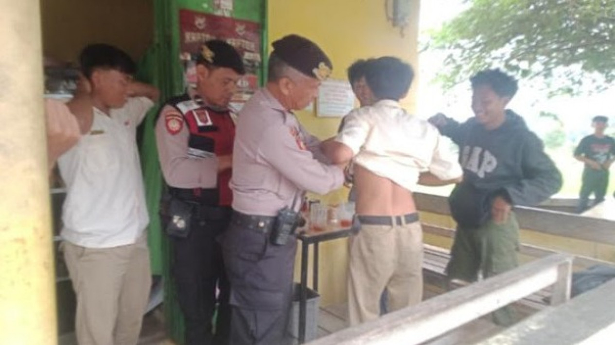 Cegah Kenakalan Remaja dan Geng Motor Polres Metro Lakukan Razia