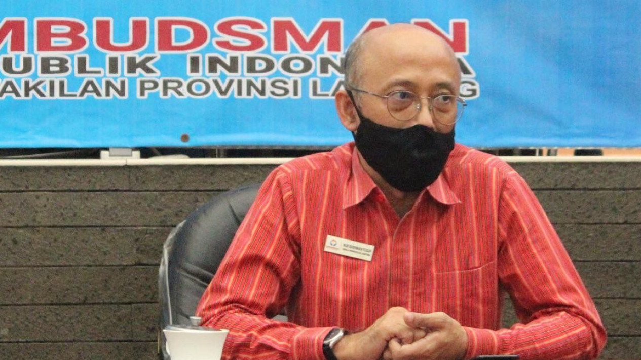 Kepala Perwakilan Ombudsman Lampung, Nur Rakhman Yusuf.