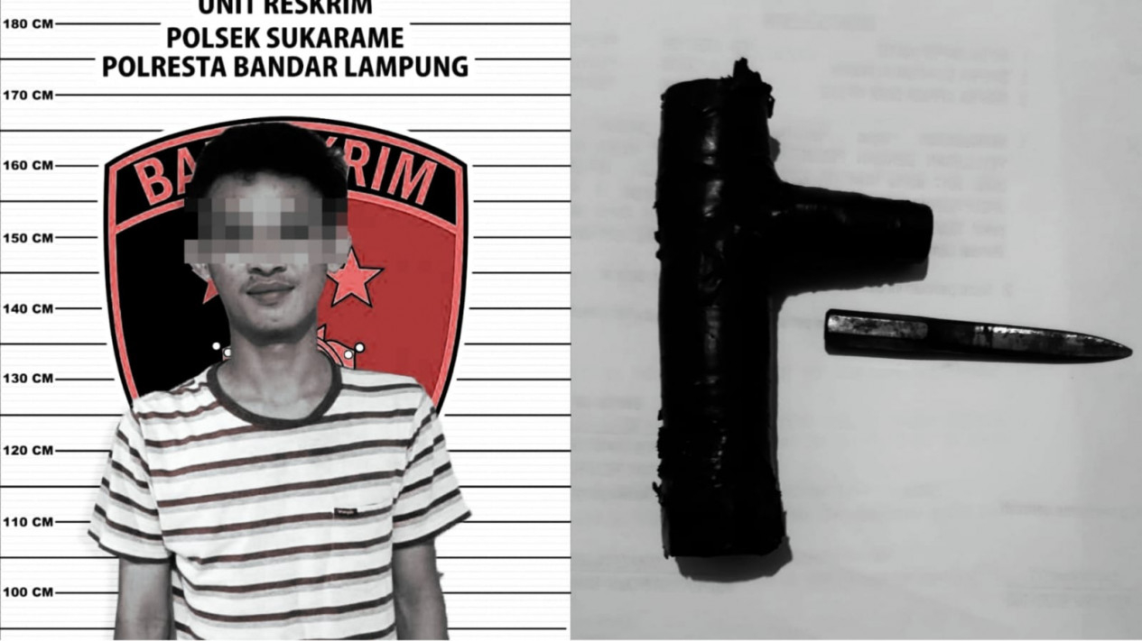 Kolase foto pelaku dan barang bukti