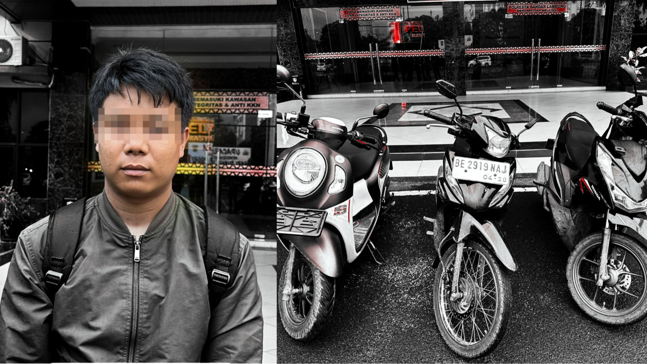 Kolase foto pelaku dan barang bukti