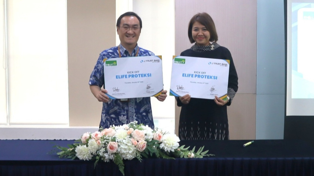 Equity Life dan J Trust Bank luncurkan asuransi jiwa ELIFE Proteksi.