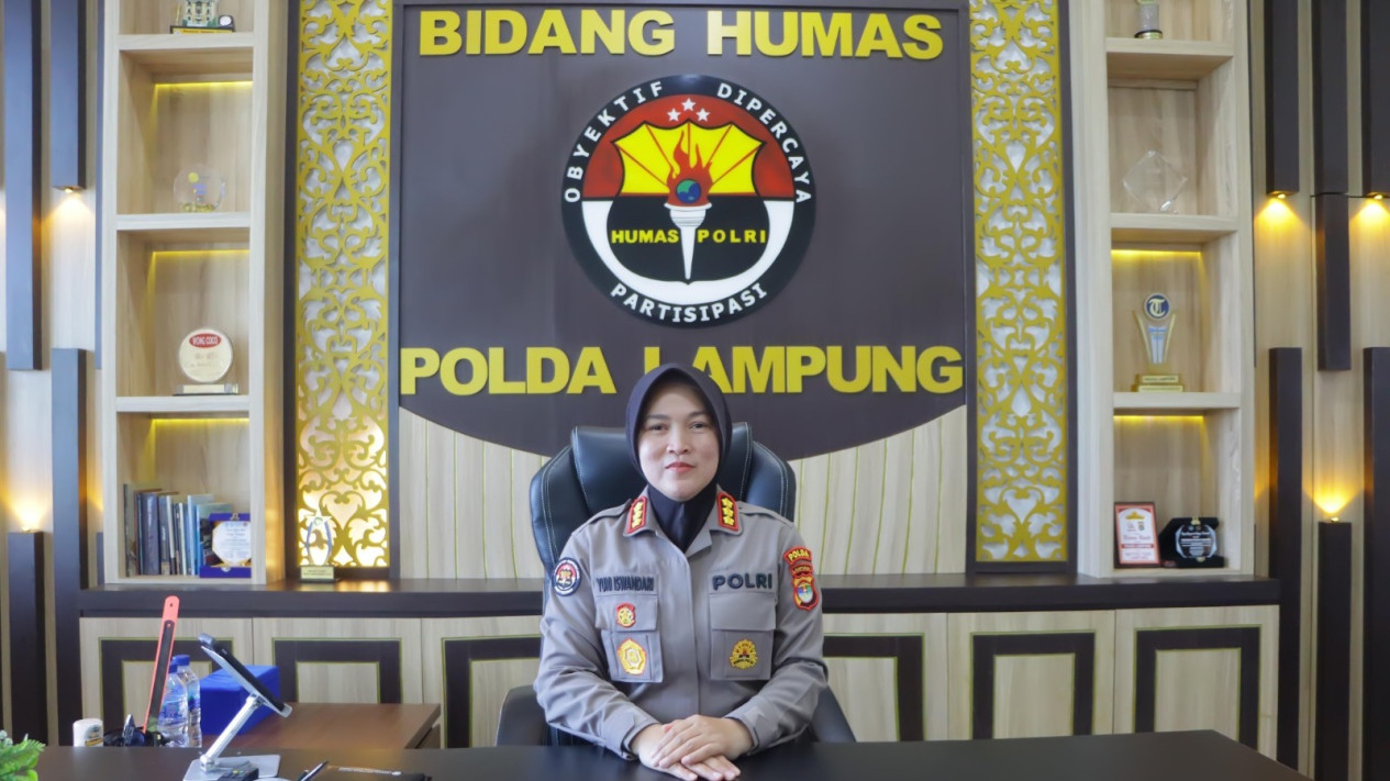 Kabid Humas Polda Lampung, Kombes Yuni Iswandari Yuyun.