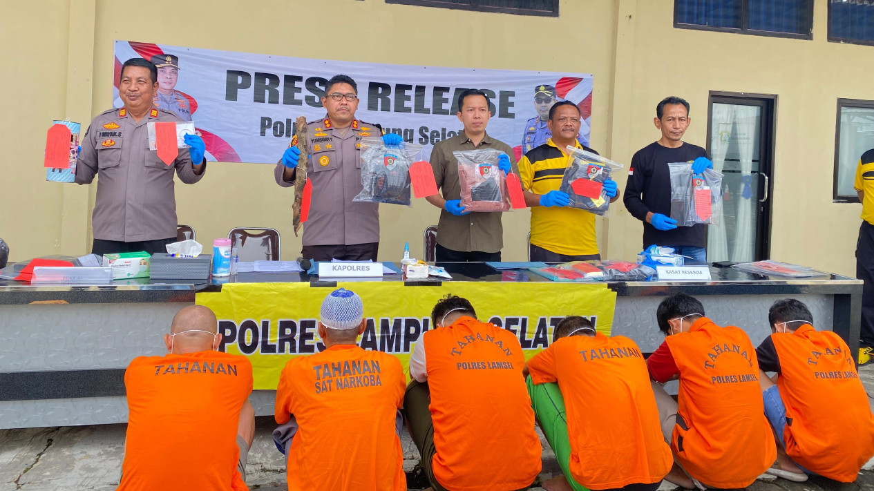 Polres Lampung Selatan bekuk komplotan pembobol rumah di Kalianda