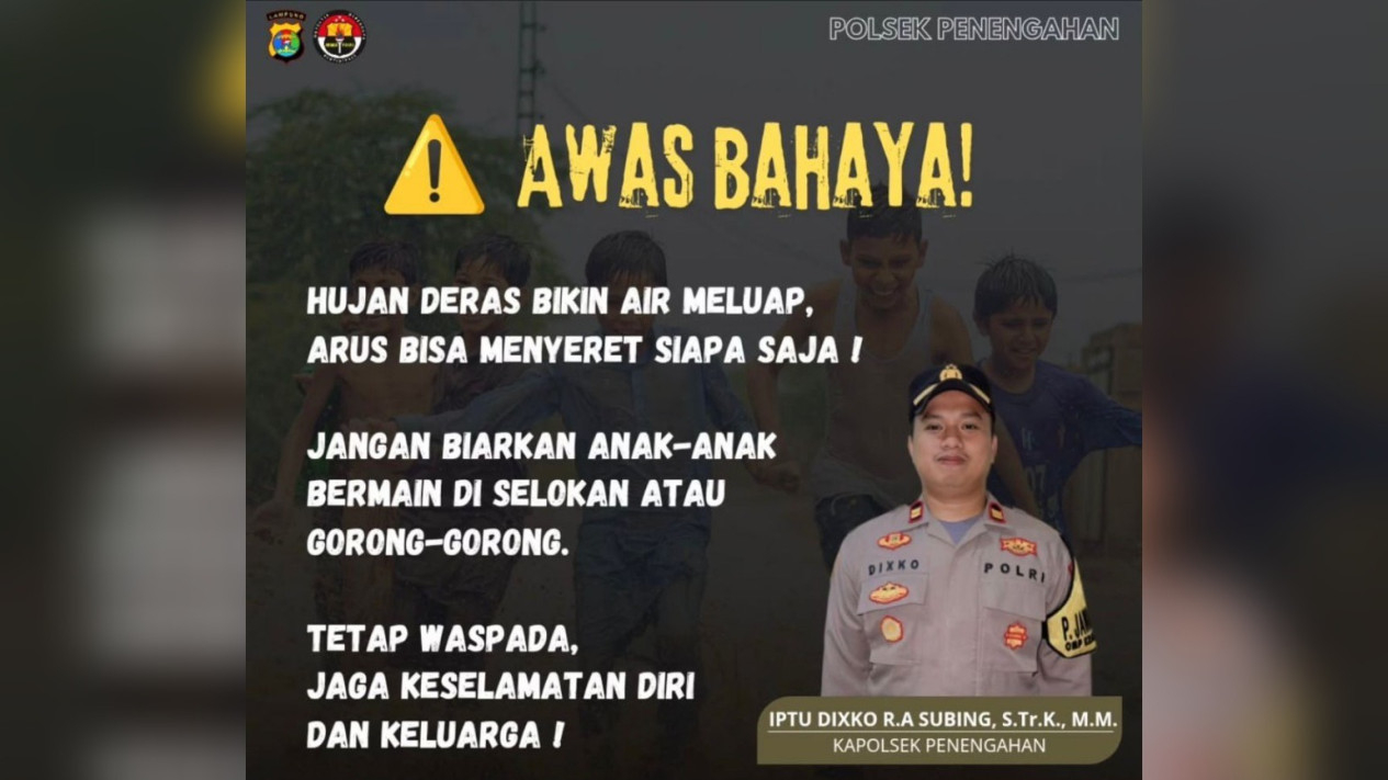 Flayer imbauan Kapolsek Penengahan