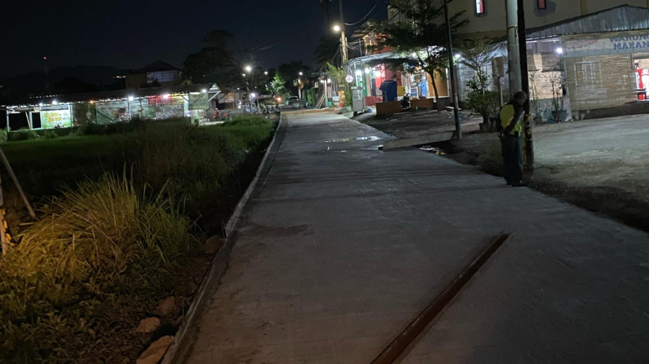 Jalan Hi Madang Sukarame akhirnya mulus.