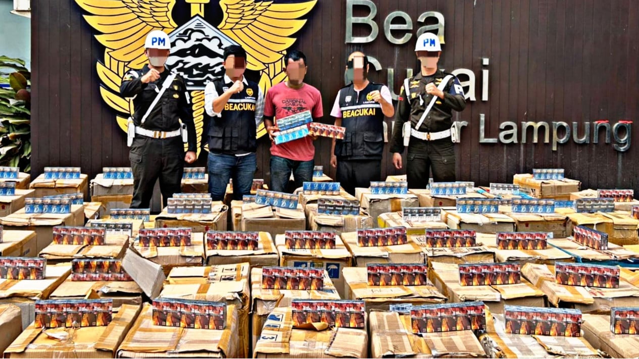 Barang bukti rokok Ilegal yang disita