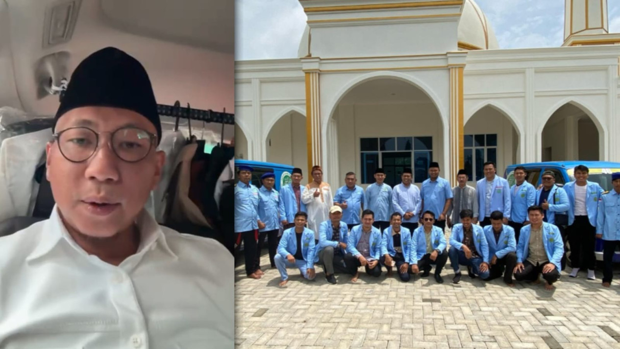 Kolase foto Gubernur Lampung Terpilih dan BKPRMI Lampung