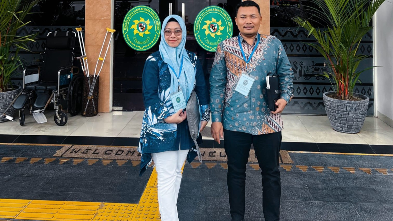 Ketua dan Sekretaris Timsel di PTUN Bandar Lampung.