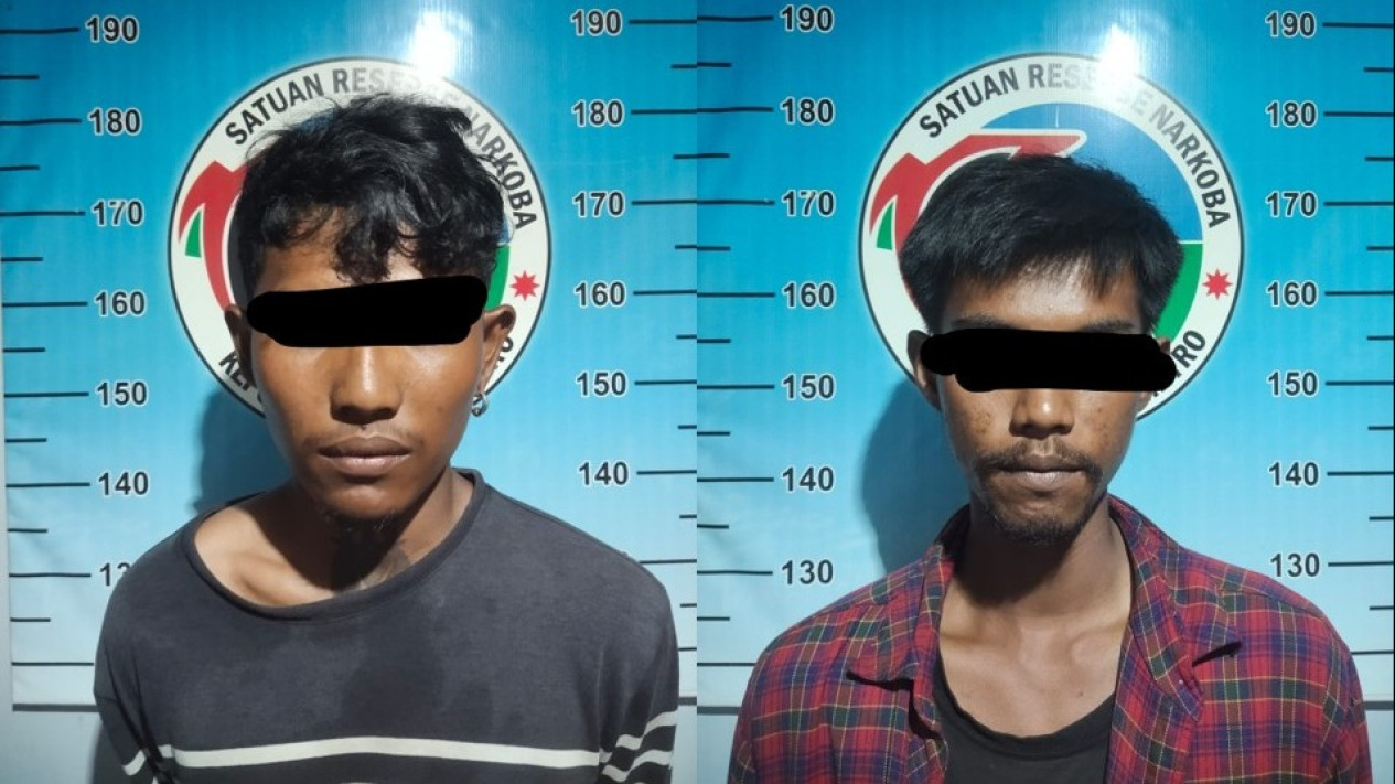 Dua pemuda ditangkap Polres Metro dalam kasus narkoba.
