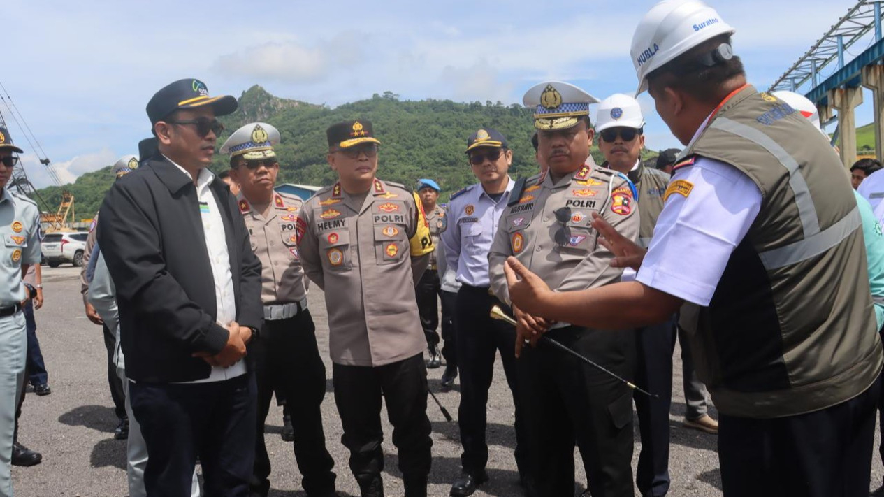 Kakorlantas Polri, Irjen Pol Aan Suhanan di Pelabuhan Bakauheni,