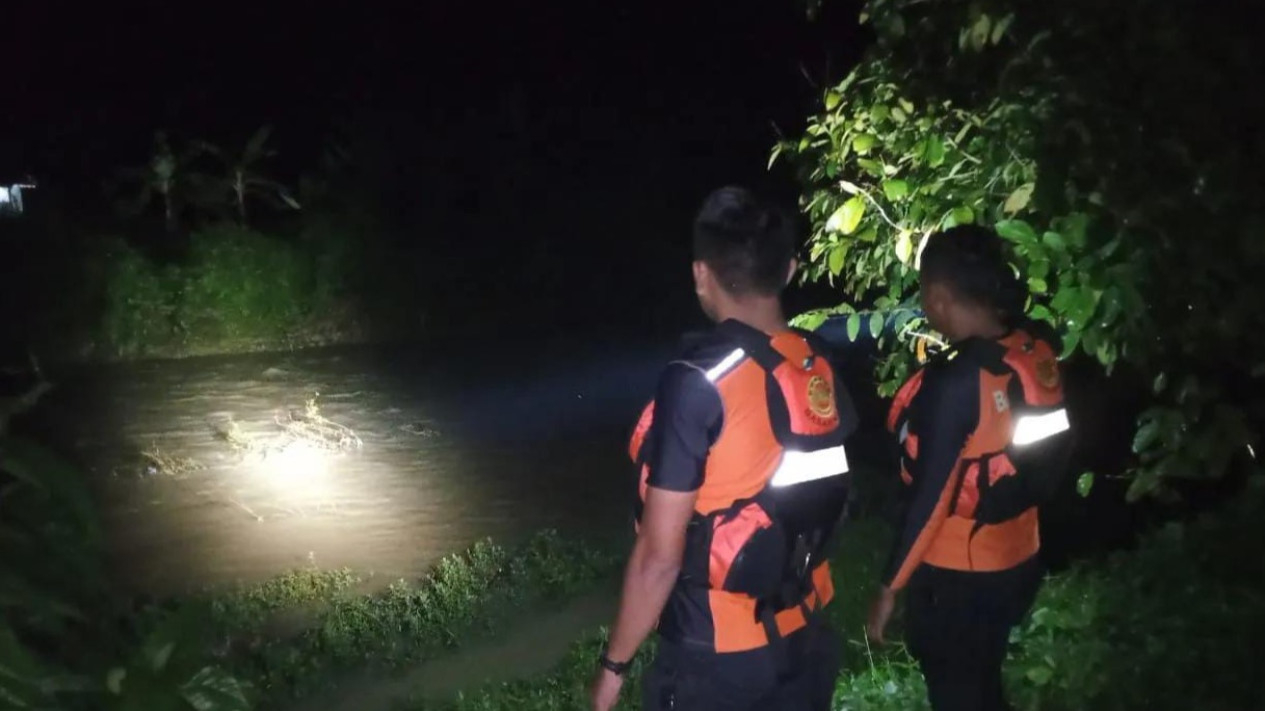 Pencarian mahasiswa KKN asal Bandar Lampung Tenggelam di Sungai
