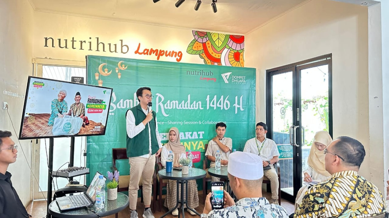 Dompet Dhuafa (DD) Lampung menggelar press conference.