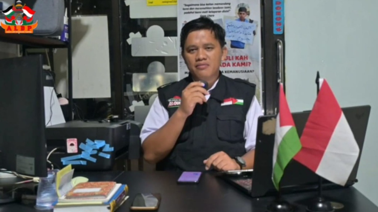 Inisiator aksi Lampung Bersama Palestina Jilid III, Yasir.