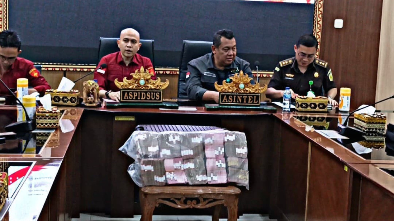 Konferensi pers Kejati Lampung
