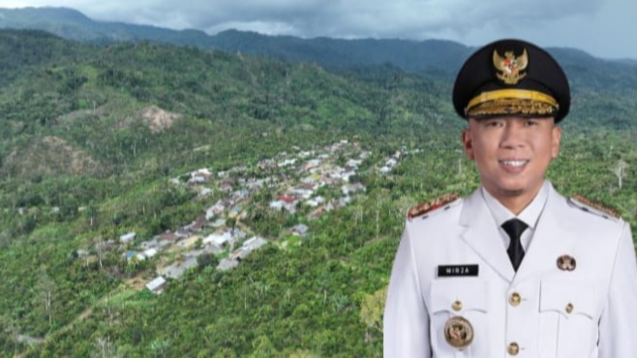 Kolase foto Gubernur Lampung dengan kawasan hutan TNBBS.