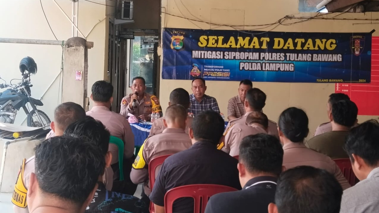 Kasi Propam Polres Tulang Bawang, AKP Abdullah.