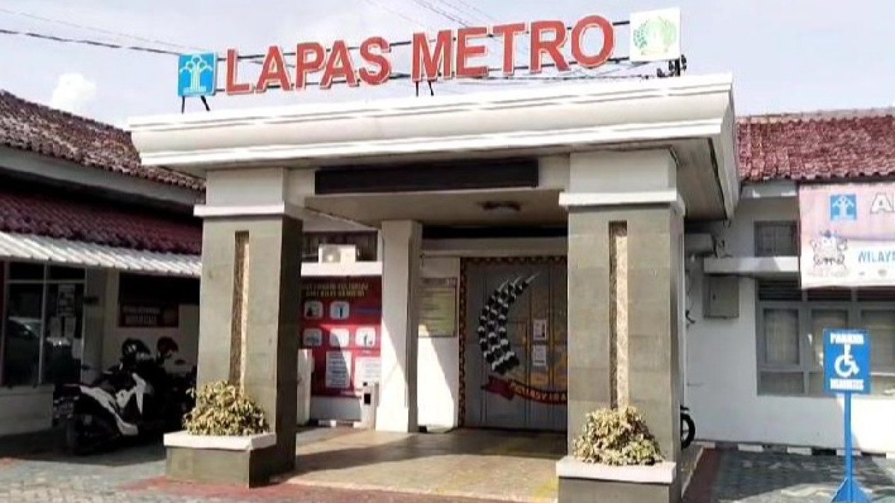 Lapas Kelas IIA Kota Metro, Lampung.